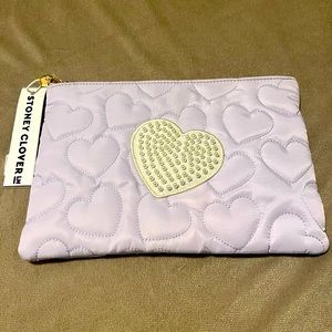 Stoney Clover Lane puffy flat xoxo pouch
